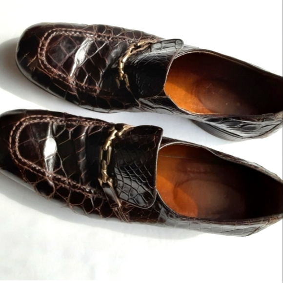 Genuine Hand Made Alligator Men's Shoes - Picture 6 of 8